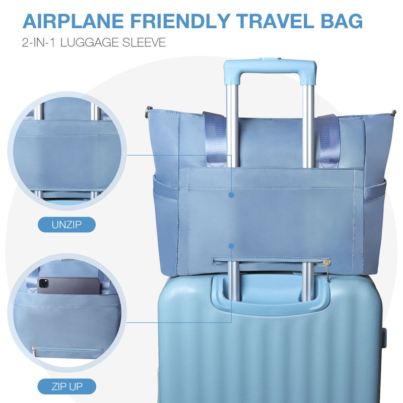 Travel Weekender Duffle Bag – Blue
