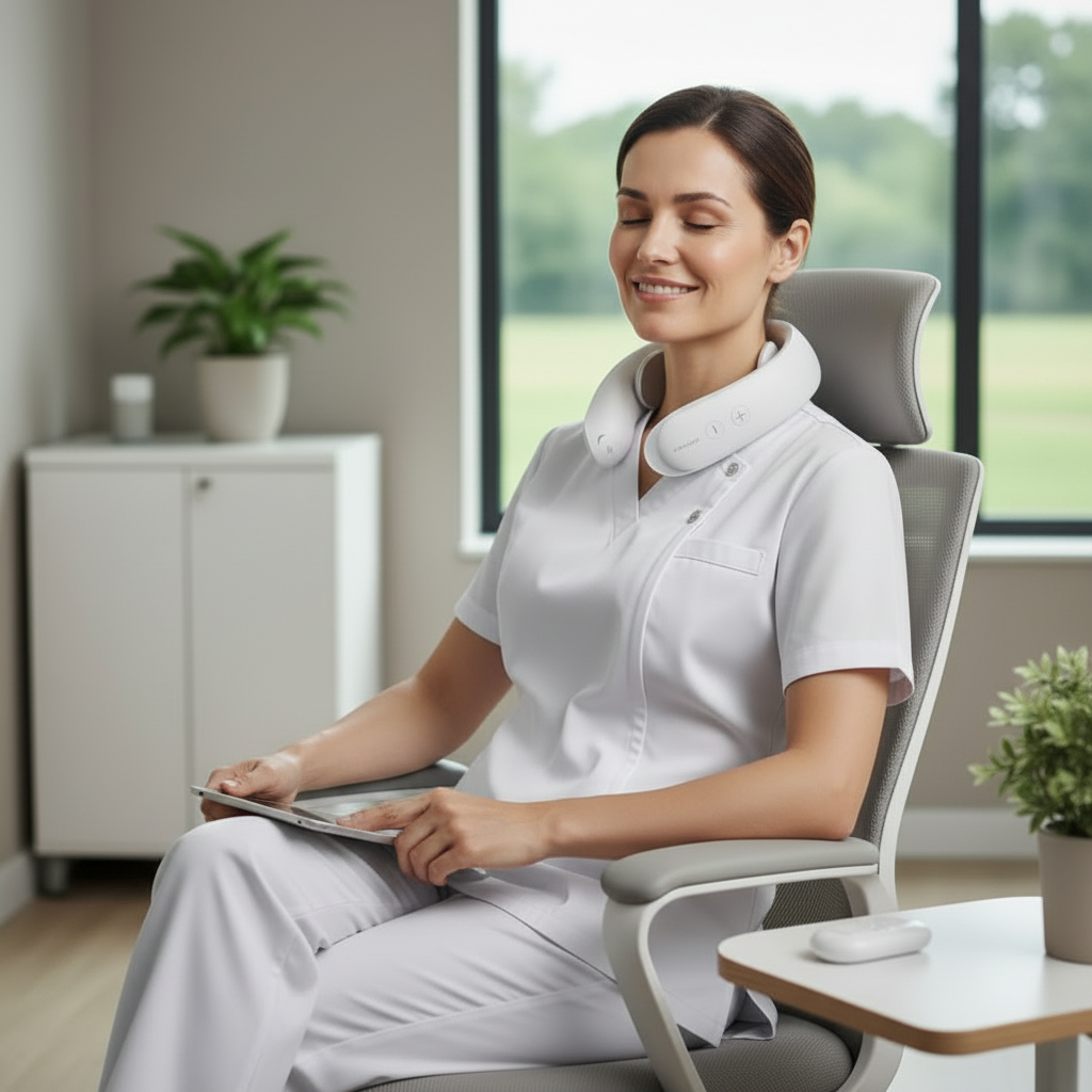 Neck & Shoulder Massager with Heat – Post-Shift Pain Relief