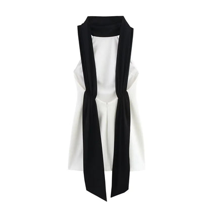 White Backless Short Dress Woman Halter Elegant Party Dresses for Women off Shoulder Mini Dress Women New in Dresses Woman