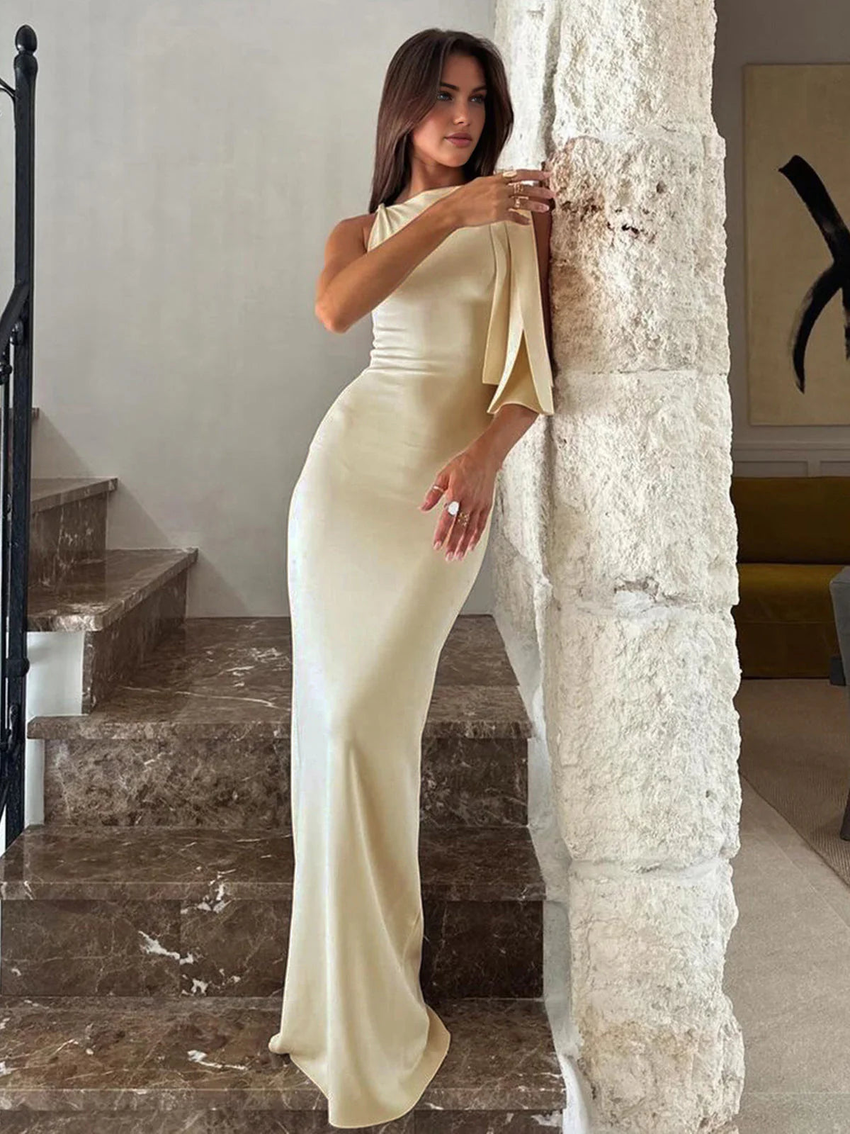 Maisie | Women One Shoulder Maxi Dress