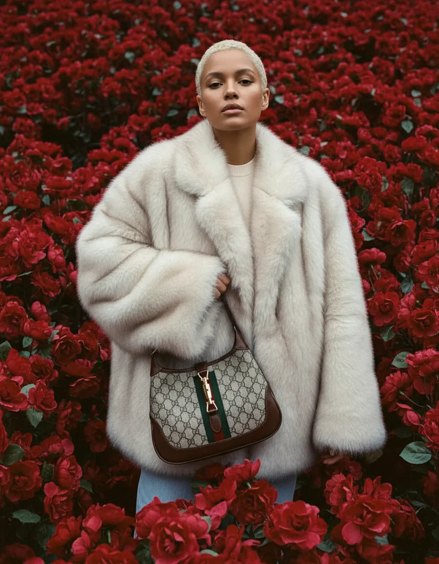  Oversized Faux-Fur Coat