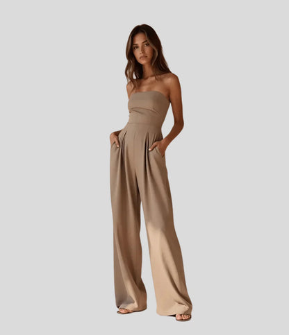  Backless Flared Jumpsuit