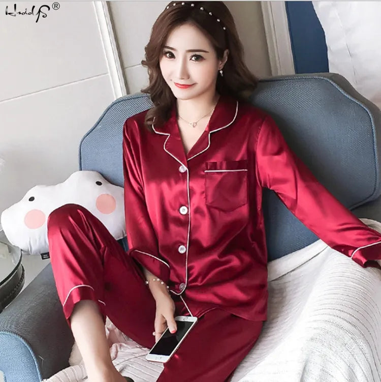 Silk Satin Pyjama Set