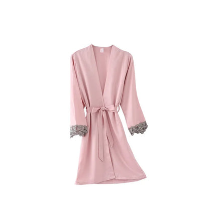 Green Lace Rayon Robe
