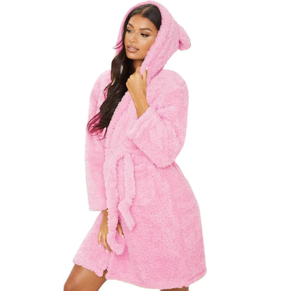 Hooded Plush Robe