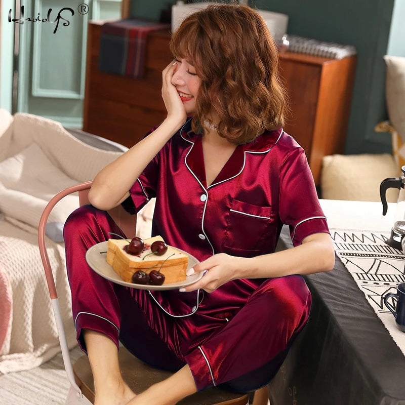 Silk Satin Pyjama Set
