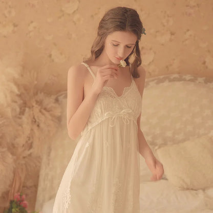 Premium Vintage Women's Nightgowns  White Lace 2-Pics Robes
