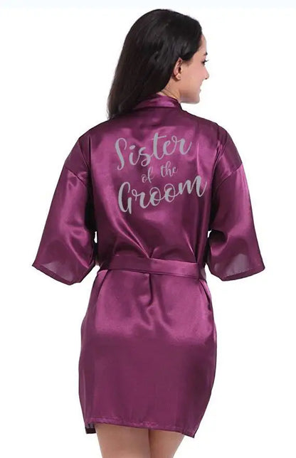 Personalised Purple Robe – Custom Silver Writing