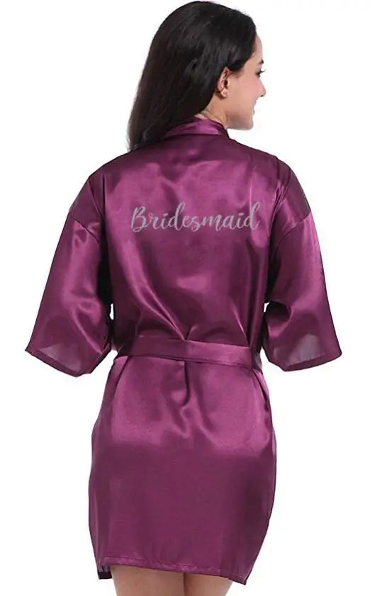 Personalised Purple Robe – Custom Silver Writing