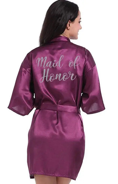 Personalised Purple Robe – Custom Silver Writing
