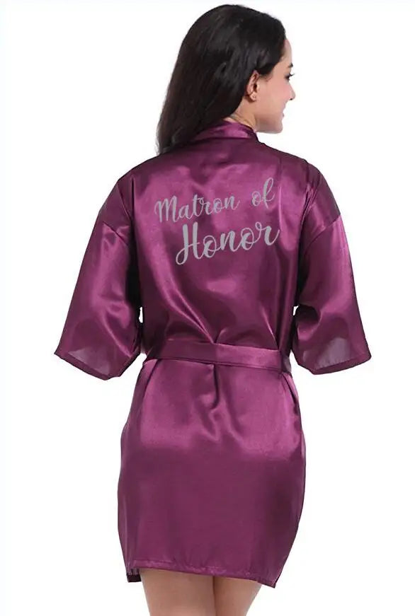 Personalised Purple Robe – Custom Silver Writing