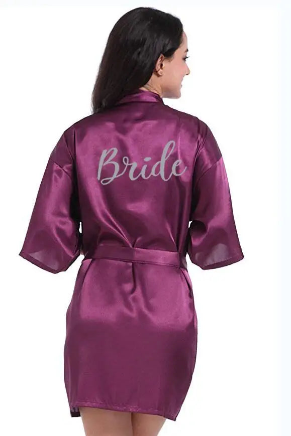 Personalised Purple Robe – Custom Silver Writing