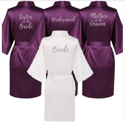 Personalised Purple Robe – Custom Silver Writing