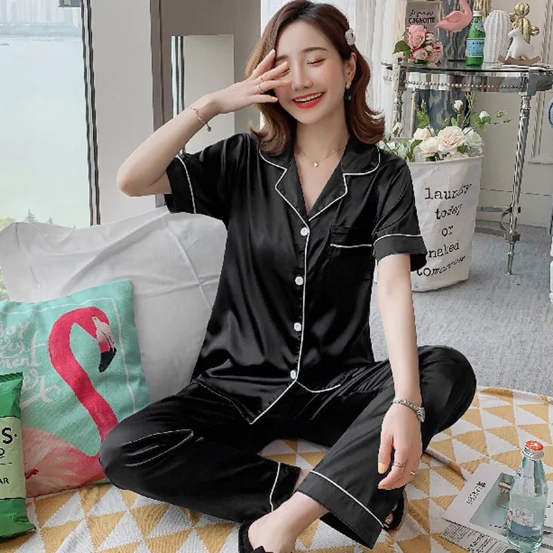 Silk Satin Pyjama Set