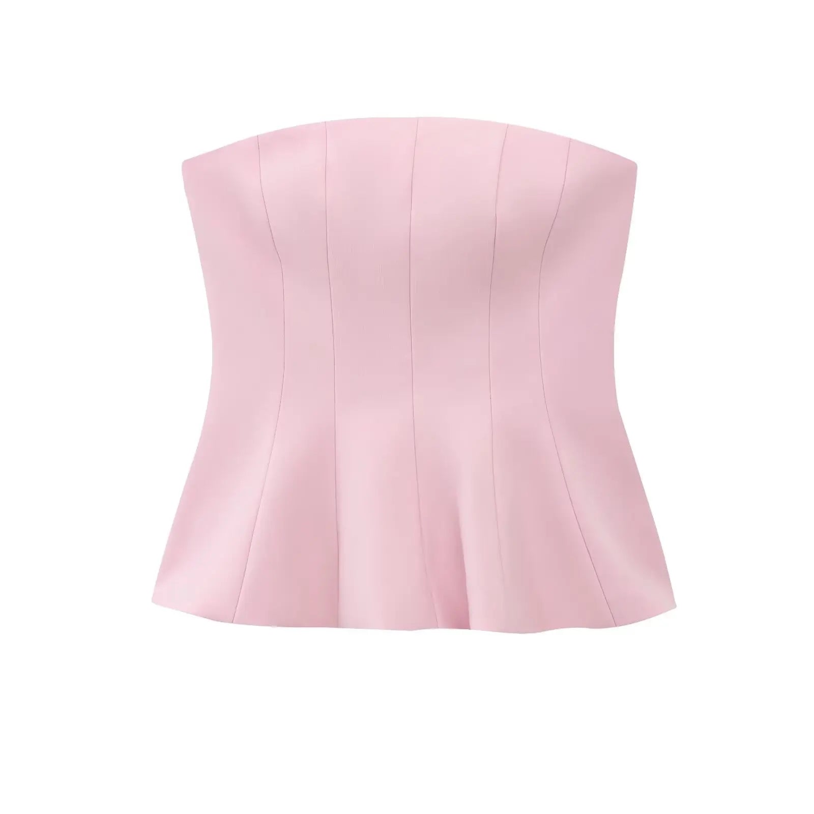  Women Yellow Tops Strapless Short Vest New Fashion Spring Summer Holiday Evening Club Tops