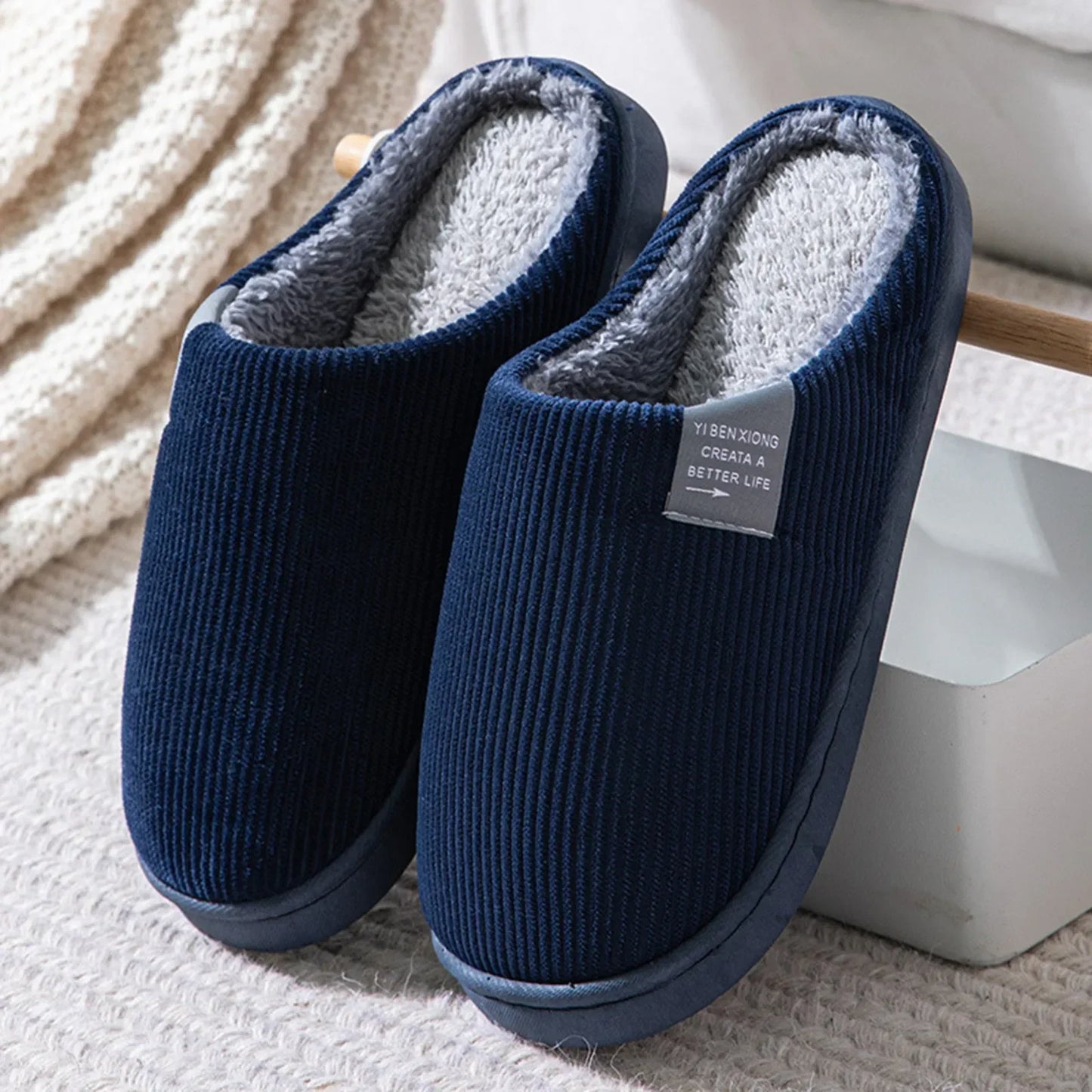 Anti-Slip Thermal Indoor Slippers