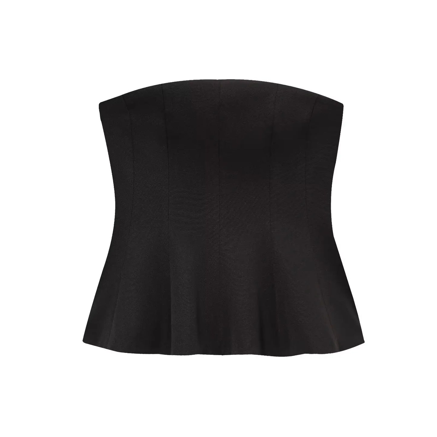  Women Yellow Tops Strapless Short Vest New Fashion Spring Summer Holiday Evening Club Tops