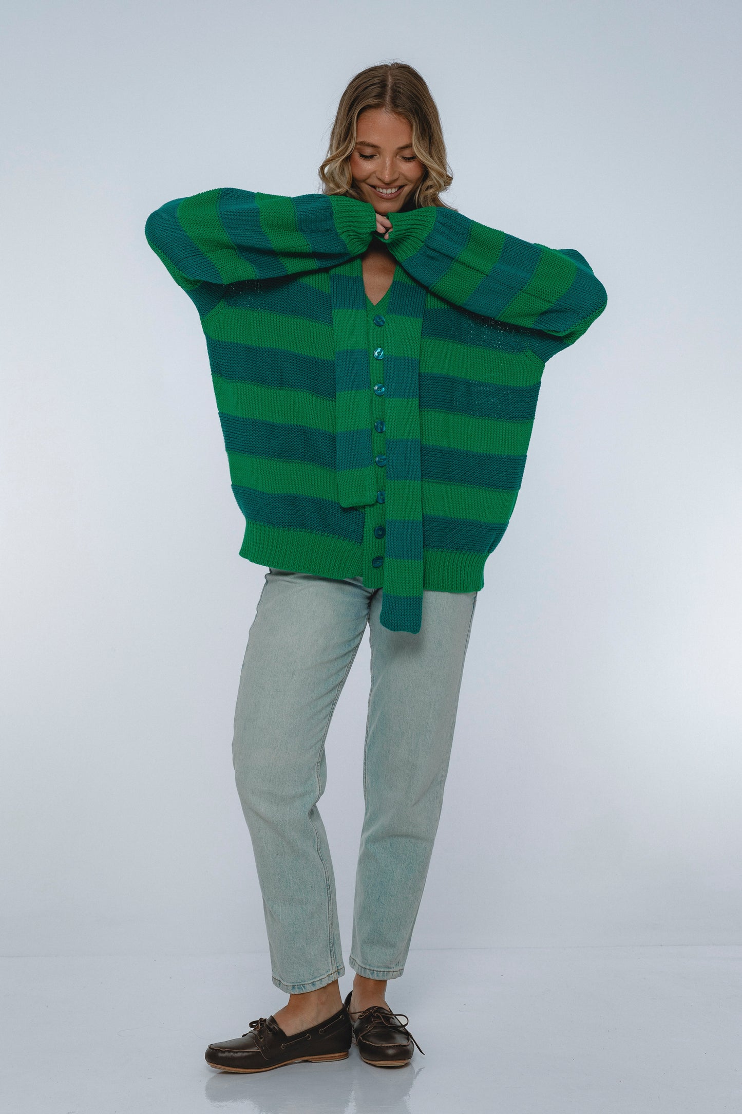 Soft Wind Oversized Button-Down Cardigan II