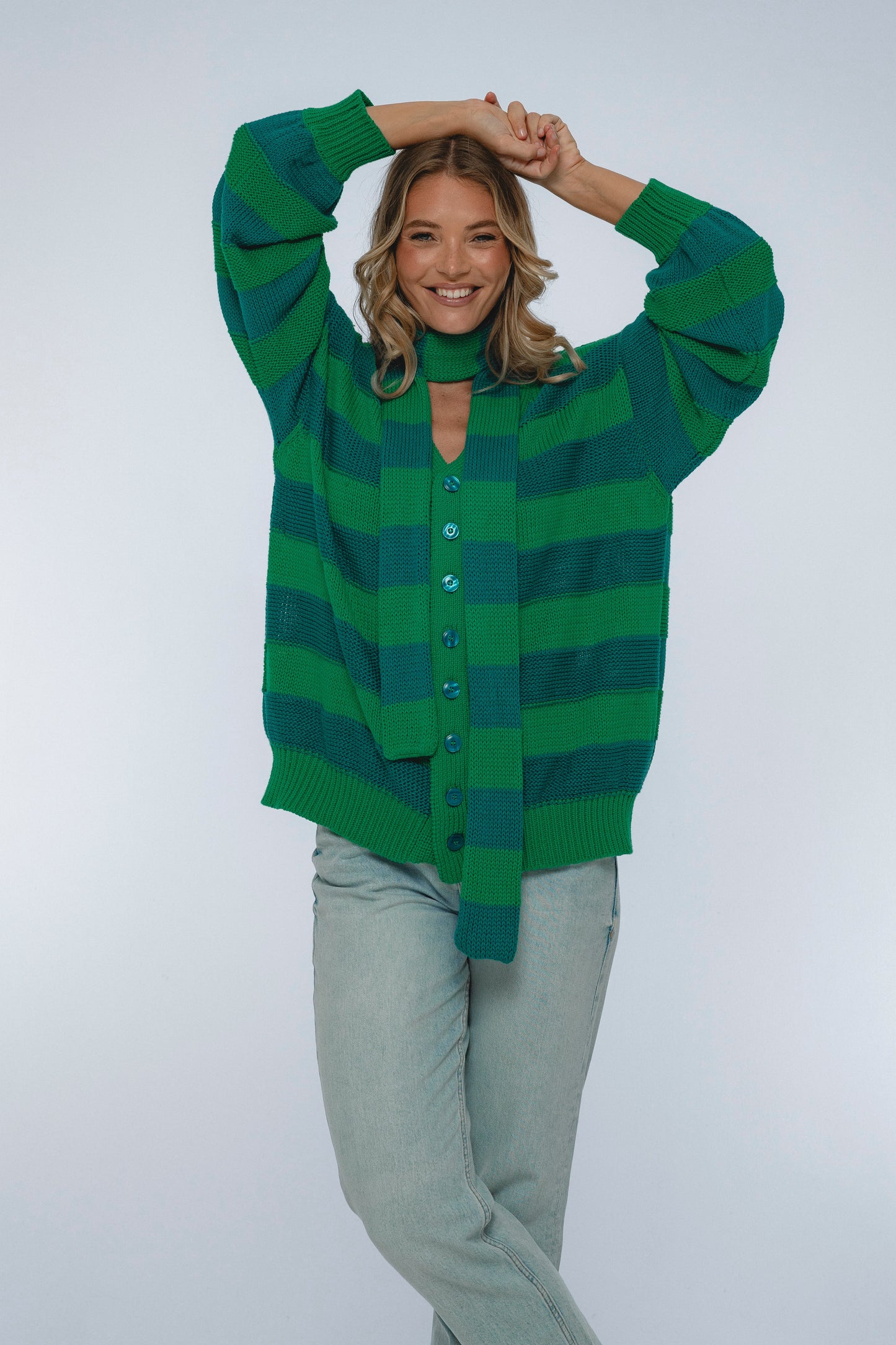 Soft Wind Oversized Button-Down Cardigan II