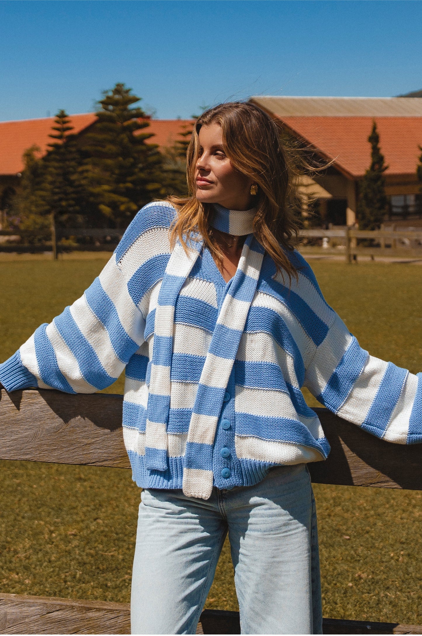 Soft Wind Oversized Button-Down Cardigan