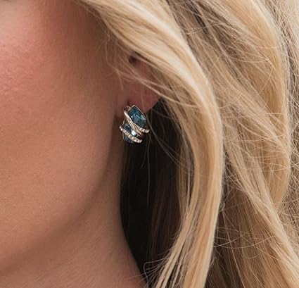 Infinity Love Heart Birthstone Earrings