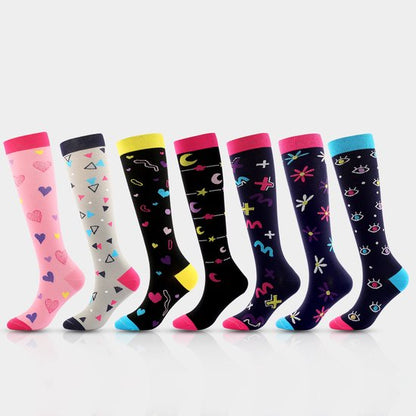 Compression Socks for Nurses & Active Women – 7 Pairs (L/XL)