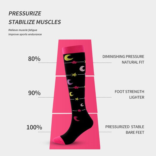 Compression Socks for Nurses & Active Women – 7 Pairs (L/XL)