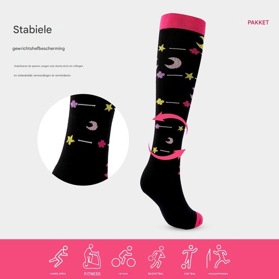 Compression Socks for Nurses & Active Women – 7 Pairs (L/XL)