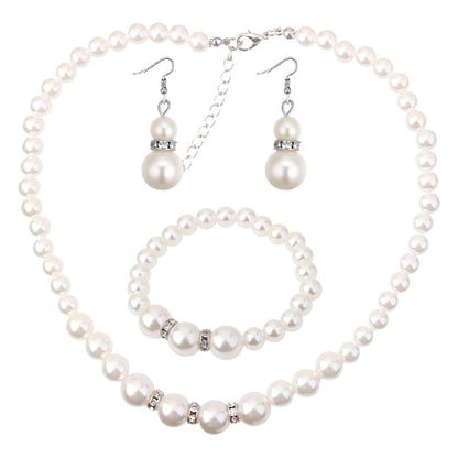 Pearl Necklace & Earring Set