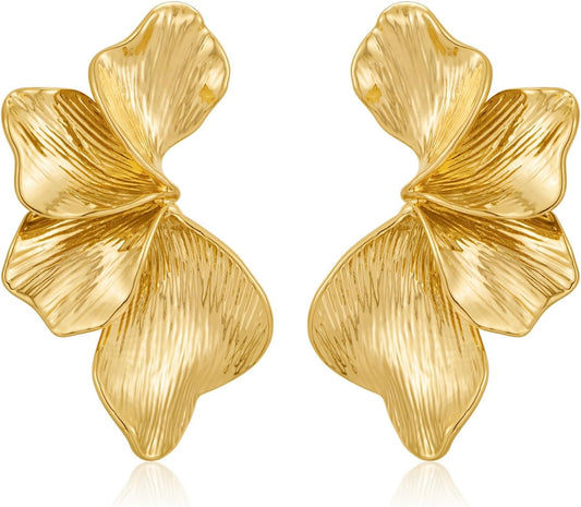 Gold Boho Shell Earrings