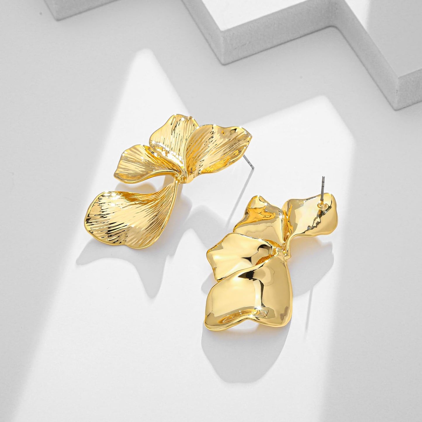 Gold Boho Shell Earrings