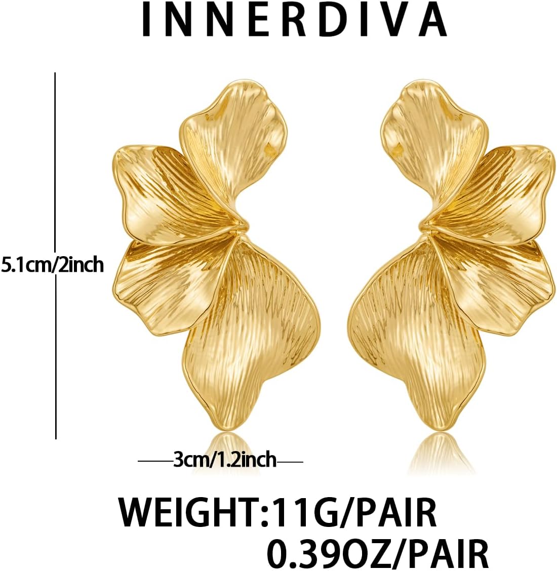 Gold Boho Shell Earrings