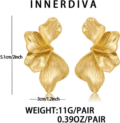 Gold Boho Shell Earrings