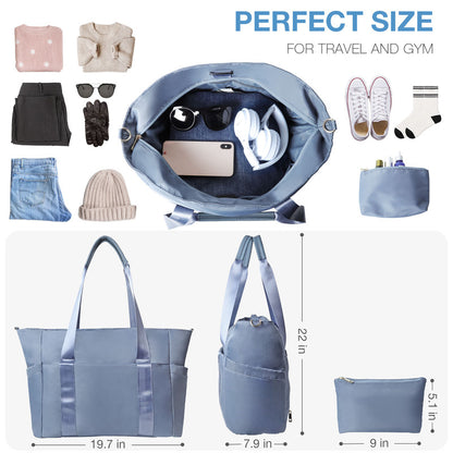 Travel Weekender Duffle Bag – Blue