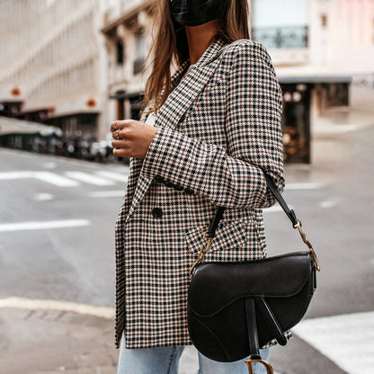 Virginia - Blazer Moucheté À Double Boutonnage