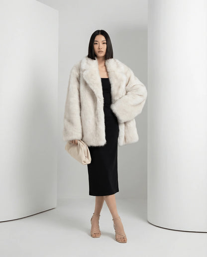  Oversized Faux-Fur Coat