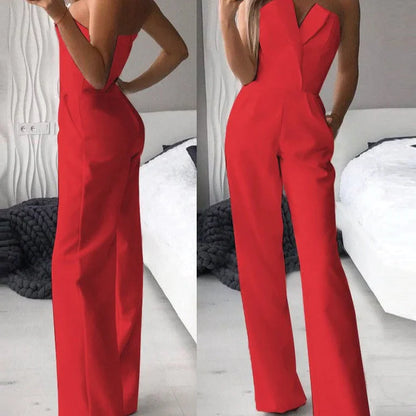 Elena - Eleganter Jumpsuit Ohne Ärmel