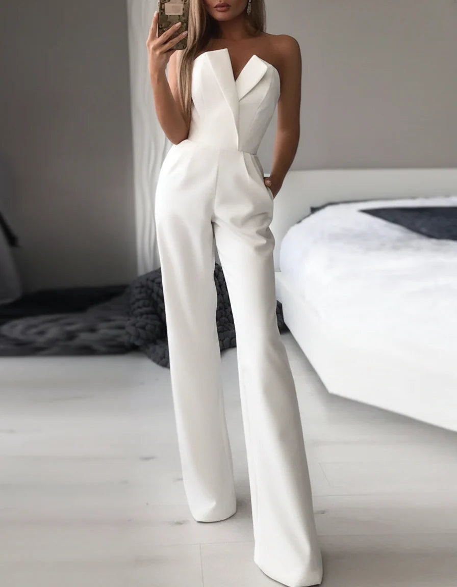 Elena - Eleganter Jumpsuit Ohne Ärmel