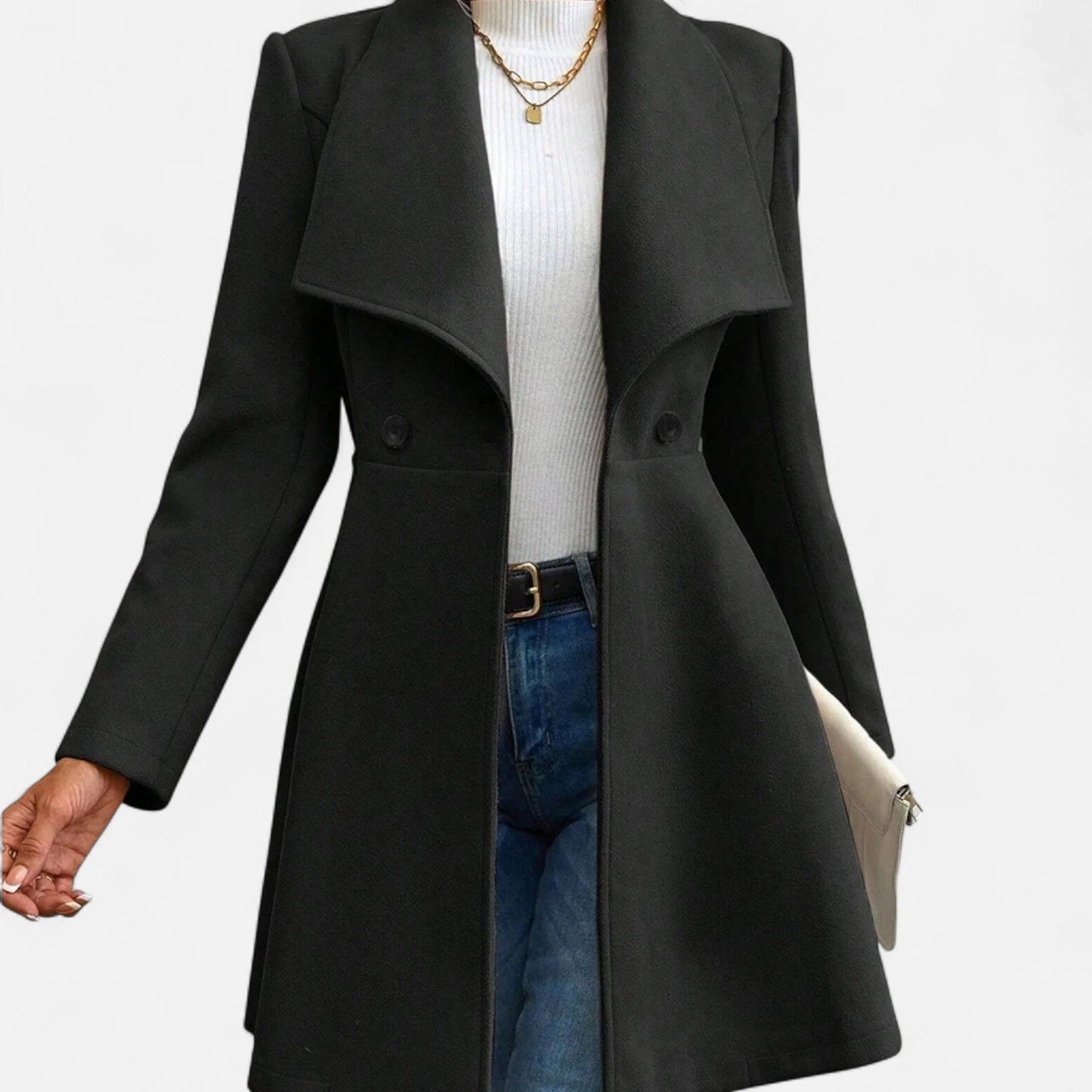  Women’S Lapel Wool Winter Coat